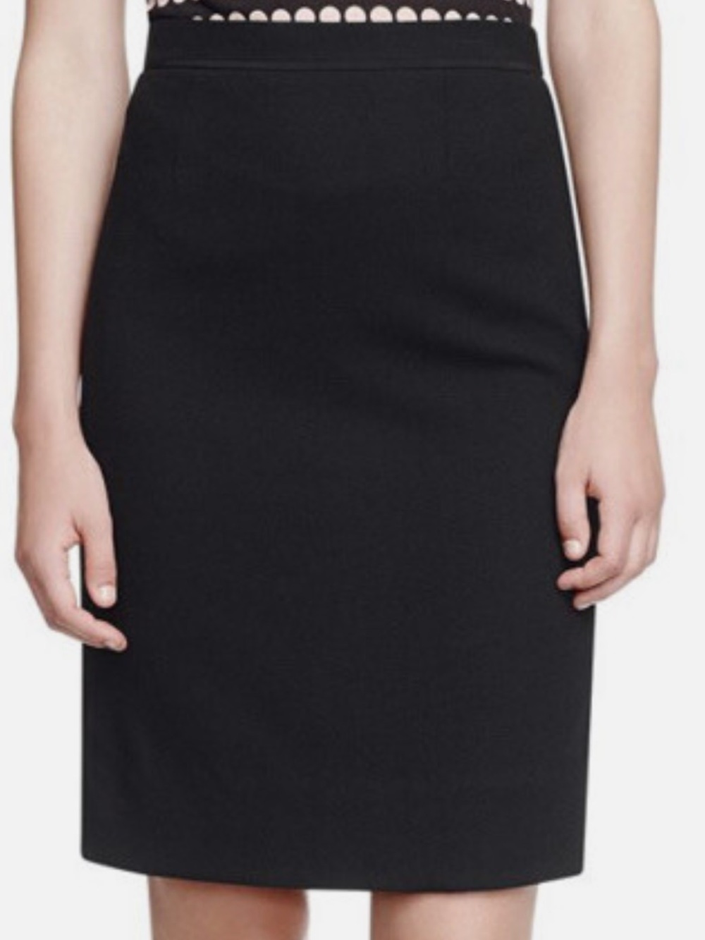 TORY BURCH BLACK WOOL SKIRT SIZE 8 Black